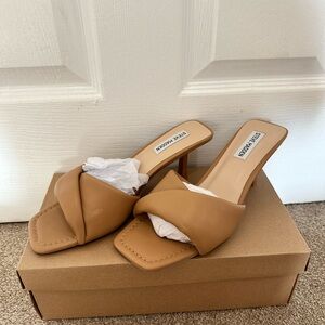 Never Worn Steve Madden Brown Women's Heeled Mules